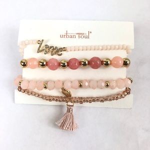 Urban Soul Women’s Cute Genuine Stone Bracelets